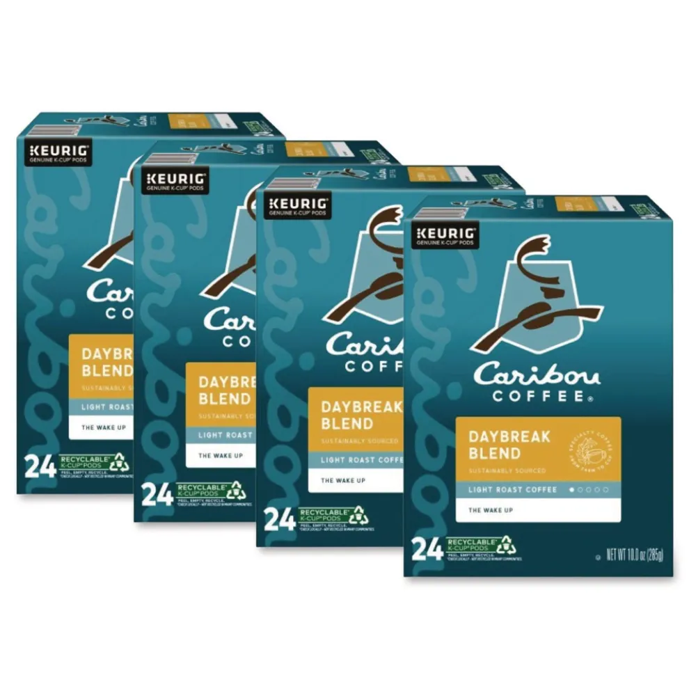 Caribou Coffee 5000330136 Coffee K-Cups - Daybreak Morning Blend (96/Carton)