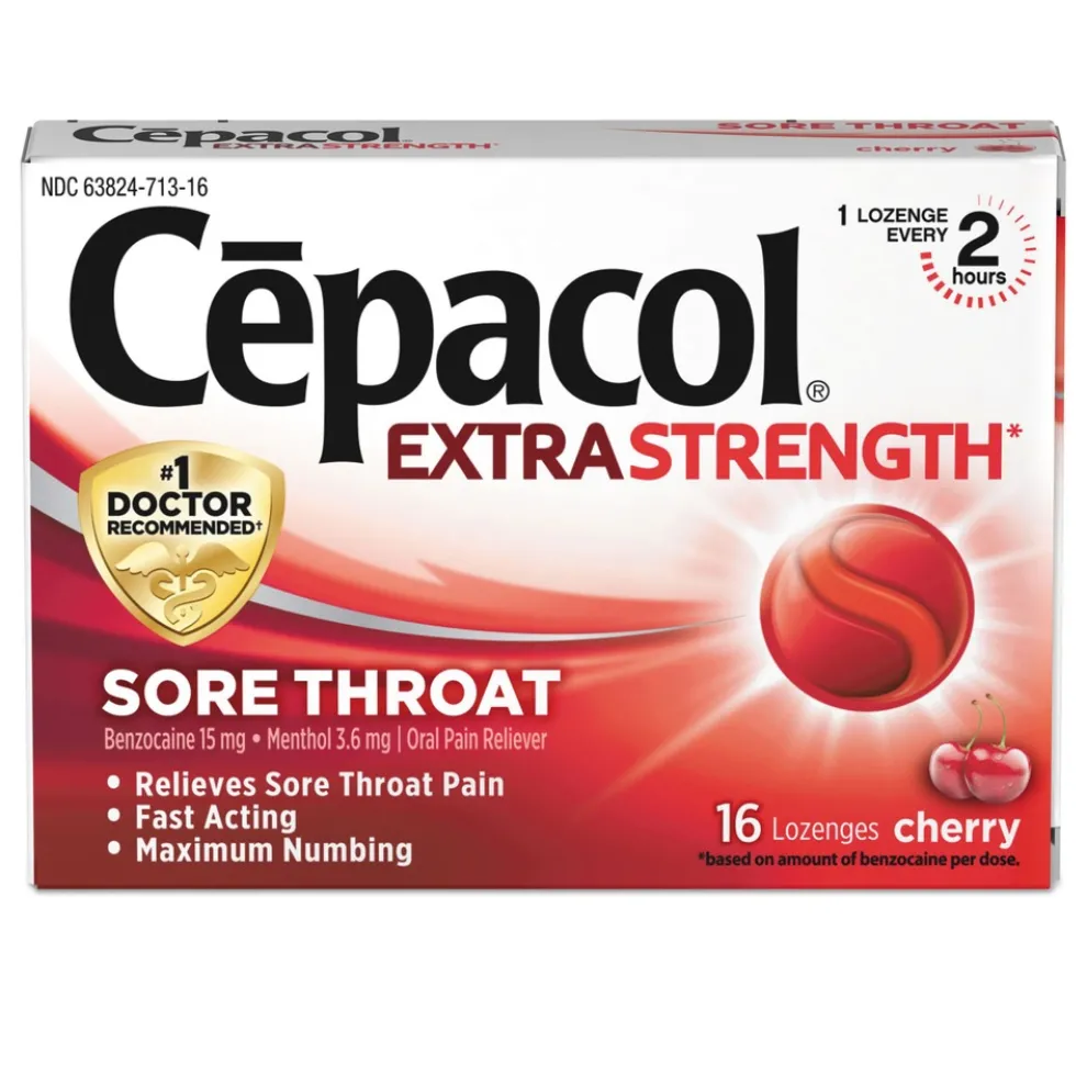 Lysol Extra Strength Sore Throat Lozenge - Cherry (384/Carton)