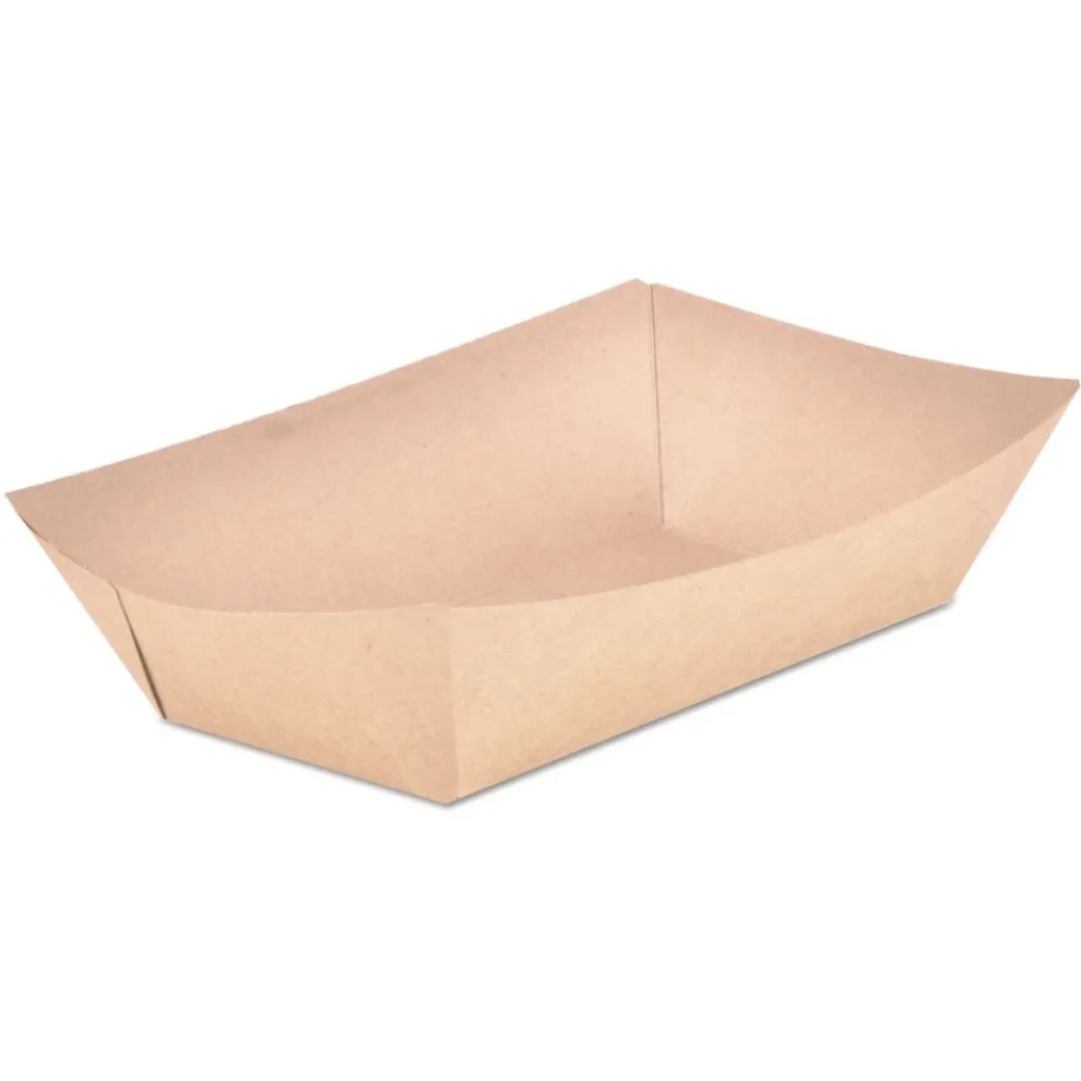 SCT SCH 0529 Eco Food Trays with 5-lb. Capacity - Brown Kraft (500/Carton)