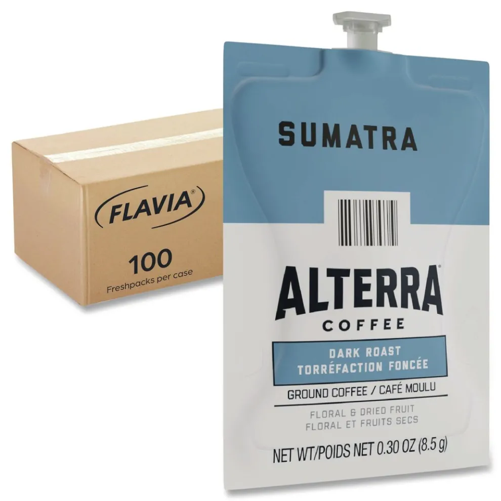 FLAVIA 48017 Alterra Coffee Freshpack - Sumatra (100/Carton)