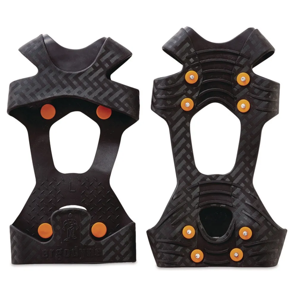 Ergodyne Trex 6300 One Piece Slip-on Ice Cleats - Medium Black (1-Pair)