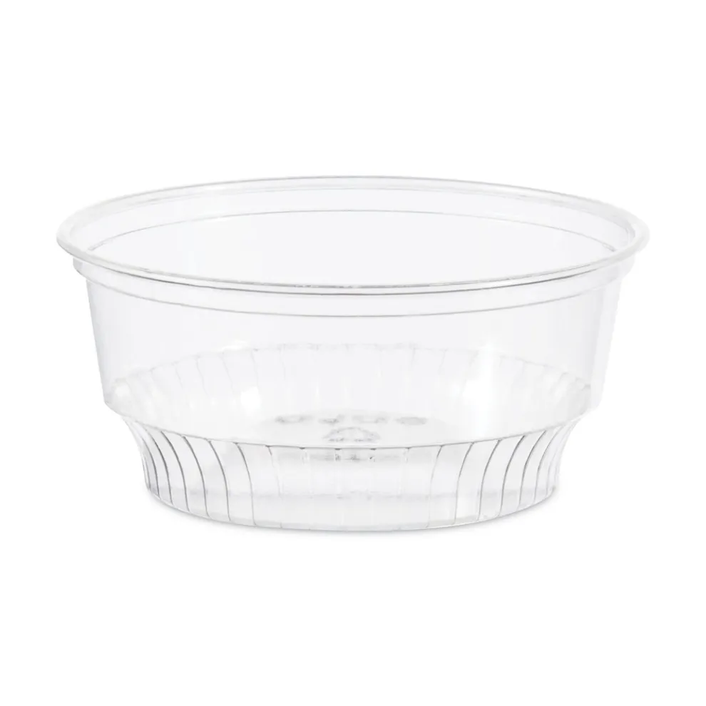 SOLO SDL58-0090 5 oz-8 oz SoloServe Dome Cup Plastic Lids - Clear (1000/Carton)