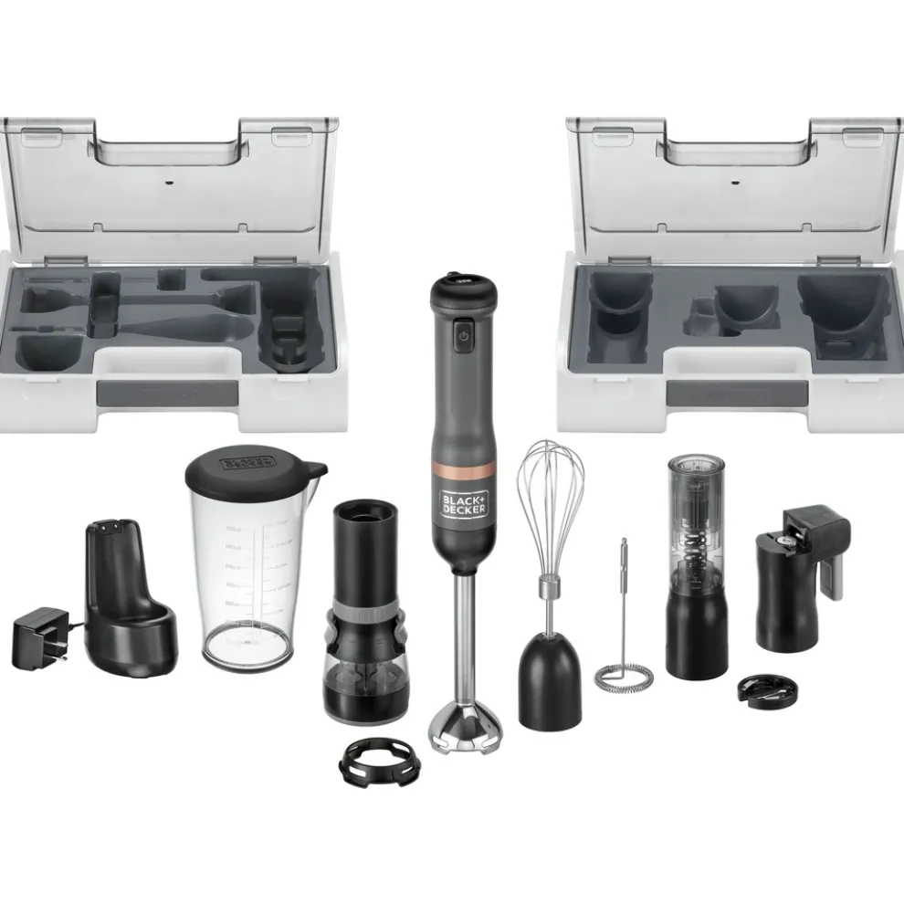 Black & Decker kitchen wand Cordless Blender 6-in-1 Kitchen Multi-Tool - Grey