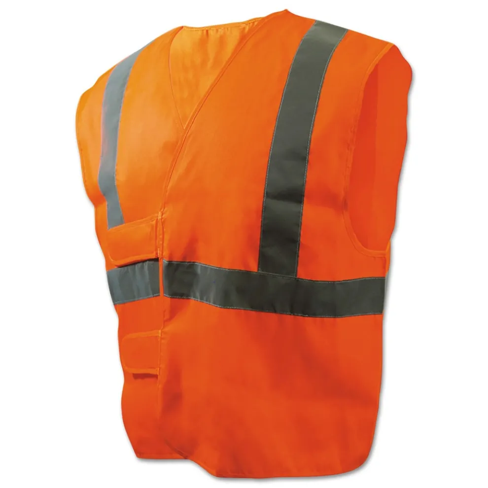 Boardwalk Standard Class 2 Safety Vest - Orange/Silver