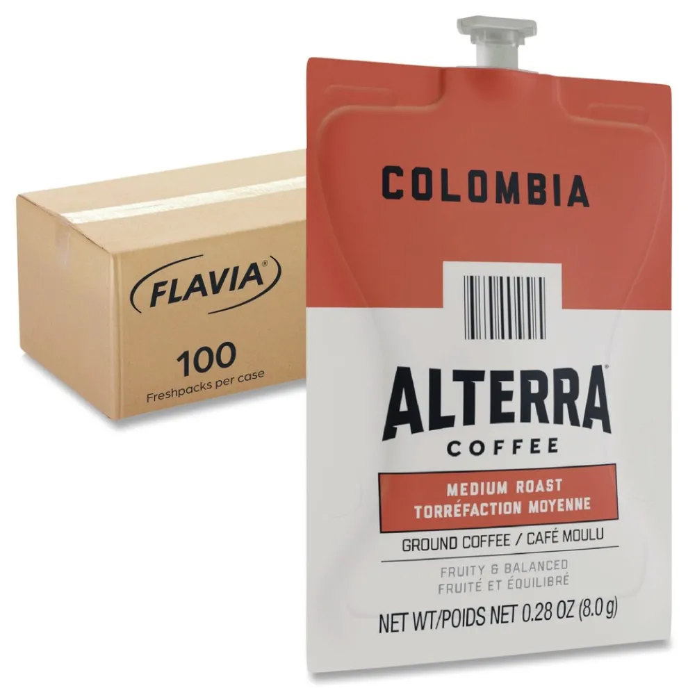 FLAVIA 48006 Alterra Coffee Freshpack - Columbia (100/Carton)