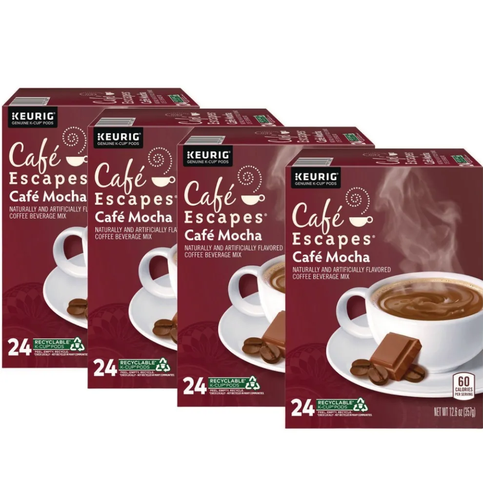 Cafe Escapes 5000330123 K-Cups - Mocha (96/Carton)