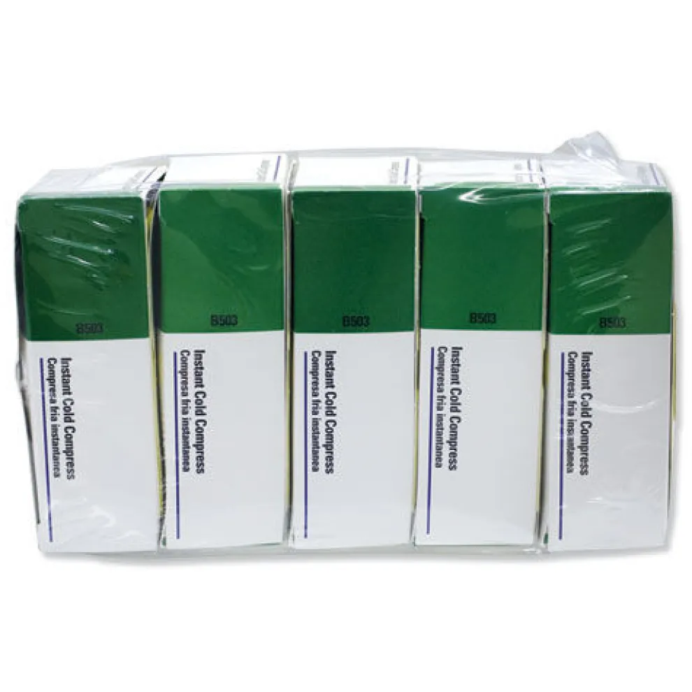 First Aid Only 4 in. x 5 in. Instant Cold Compress (5/Pack)