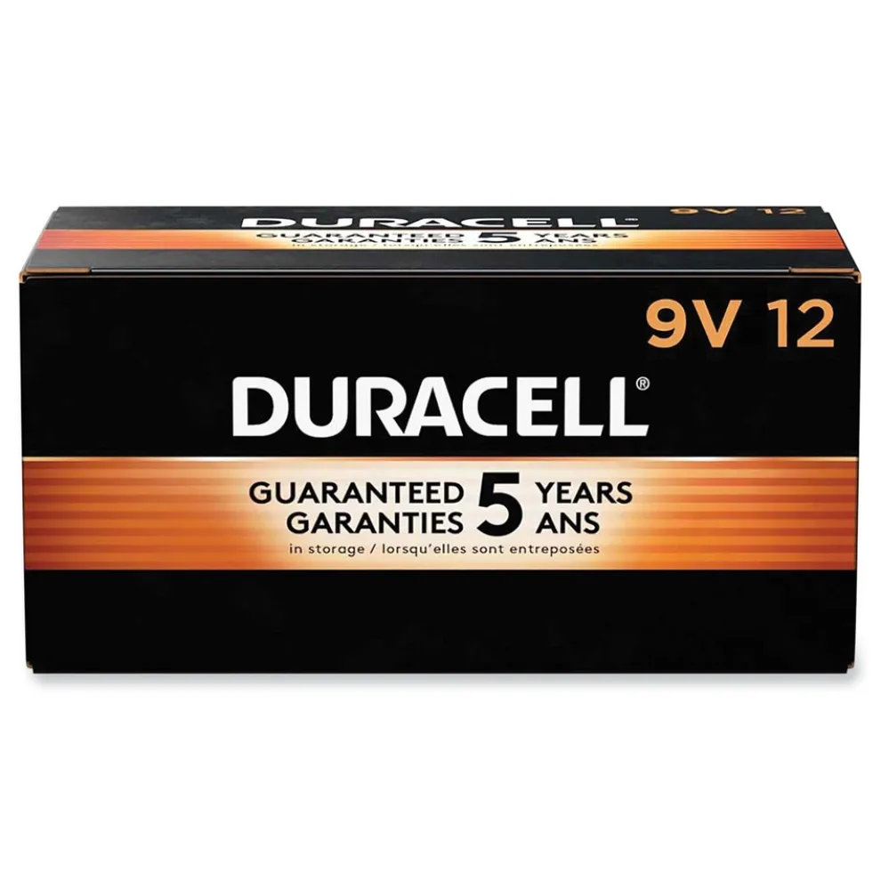 Duracell 9V CopperTop Alkaline Batteries (12/Box)