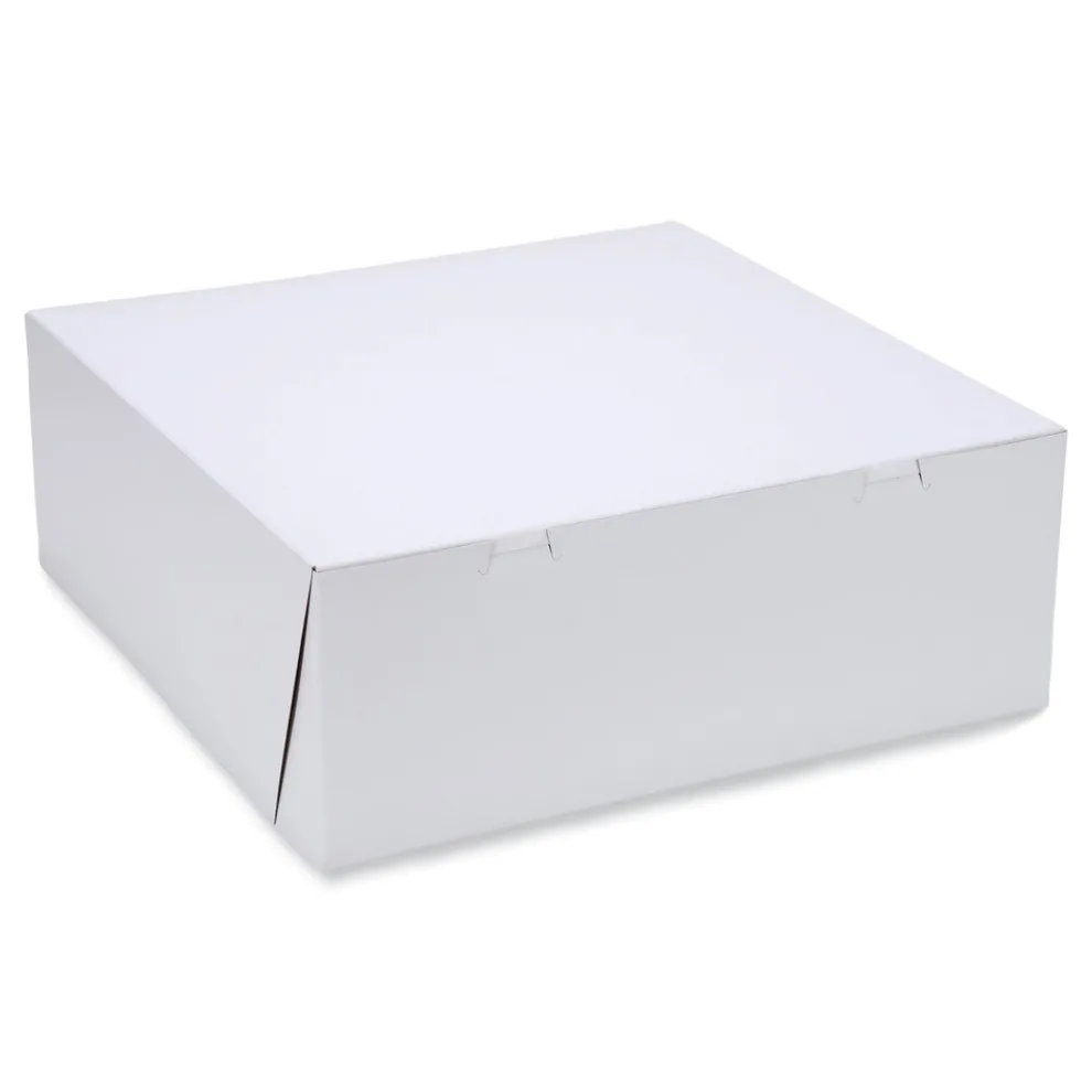 SCT 16 in. x 16 in. x 6 in. Paper Standard Bakery Boxes - White (50/Carton)
