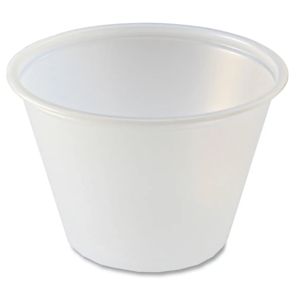 Fabri-Kal 2.5 oz. Plastic Portion Cups - Translucent (10/Carton)