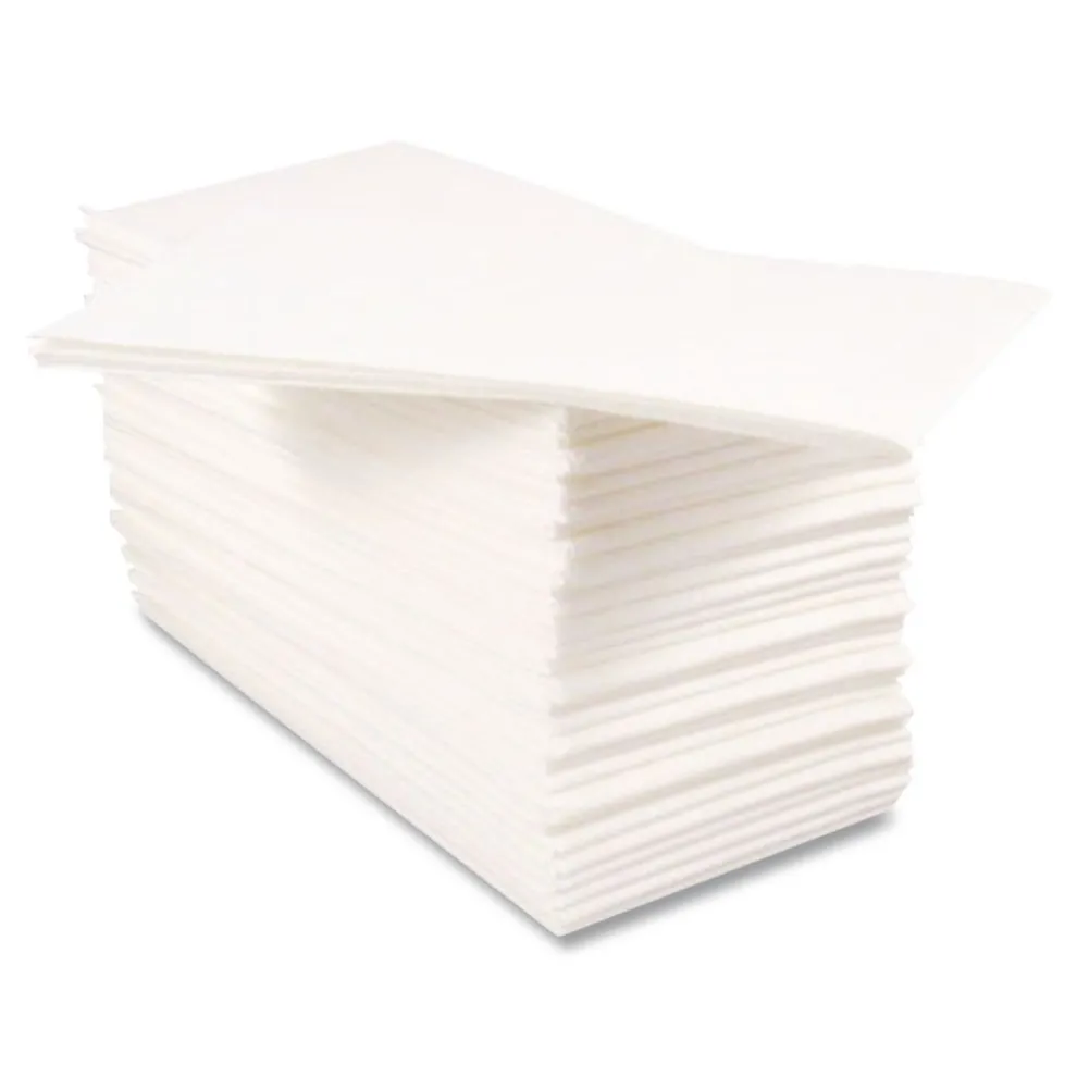 Hoffmaster 15 in. x 17 in. 2-Ply Dinner Napkins - White (4 Packs/Carton)