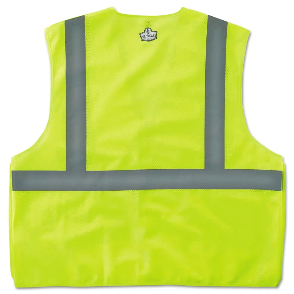 Ergodyne GloWear 8215BA Type R Class 2 Econo Breakaway Mesh Safety Vest - 4X-Large to 5X-Large Lime