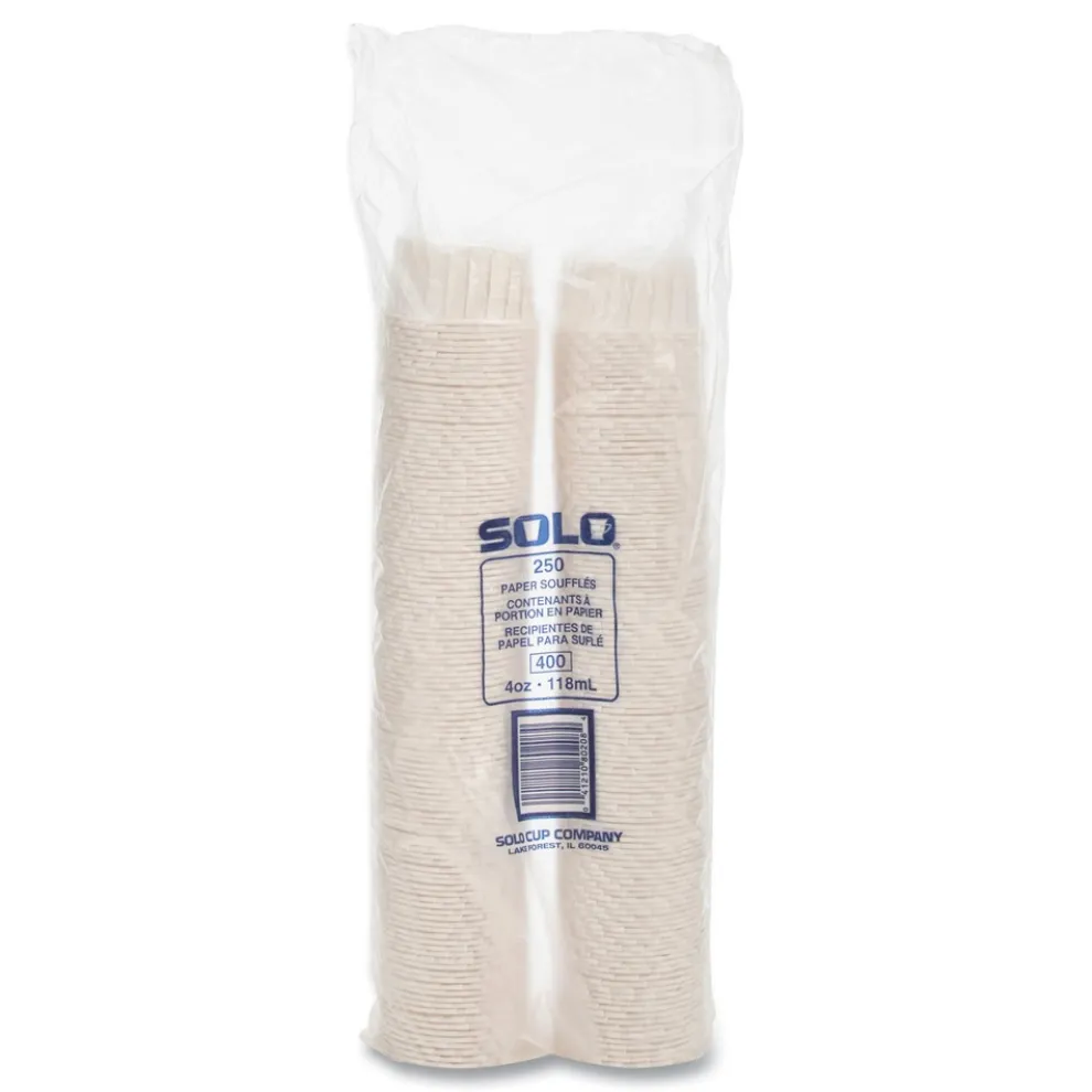 SOLO 4 oz. Paper Portion Cups - White (5000/Carton)