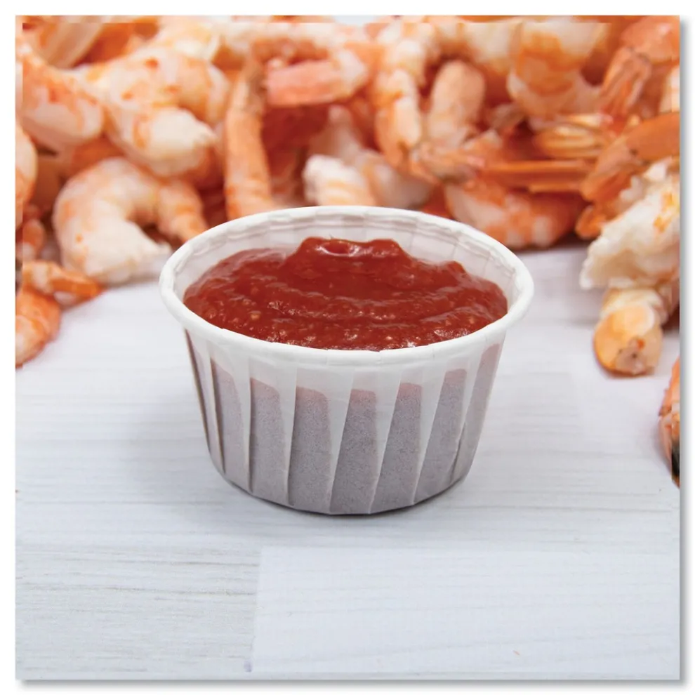 SOLO 4 oz. Paper Portion Cups - White (5000/Carton)