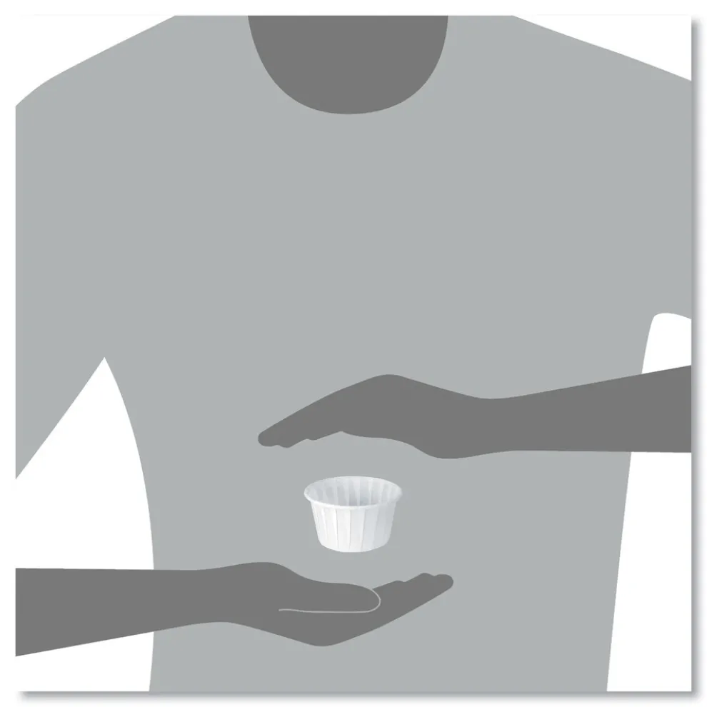 SOLO 4 oz. Paper Portion Cups - White (5000/Carton)
