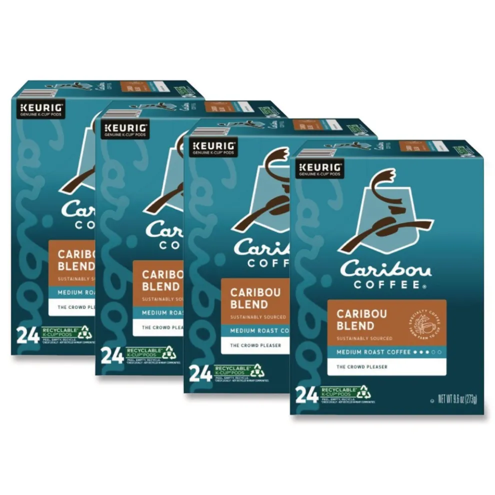 Caribou Coffee 5000330135 Coffee K-Cups - Caribou Blend (96/Carton)