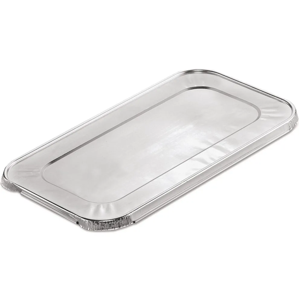 Handi-Foil 6.4 in. x 12.7 in. x 0.5 in. Steam Pan Foil Lids for One-Third Size Pan (200/Carton)