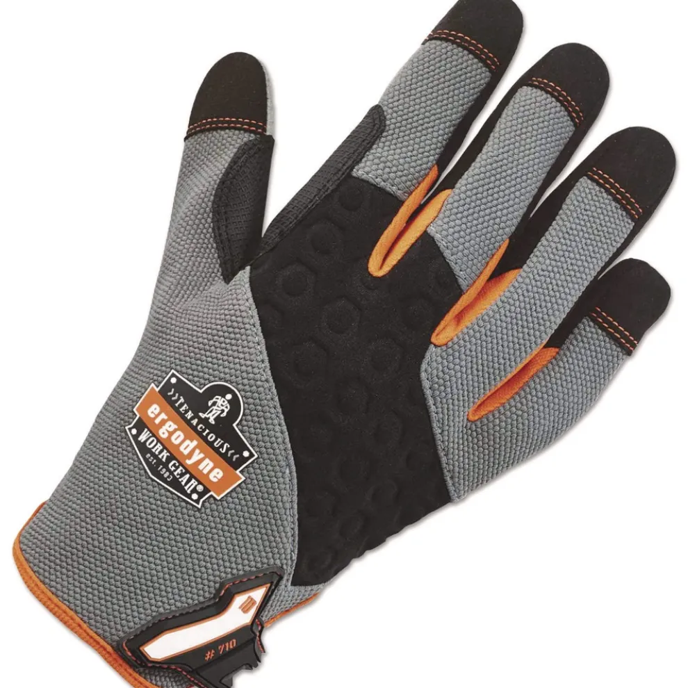 Ergodyne ProFlex 710 Heavy-Duty Utility Gloves - Medium Gray (1-Pair)