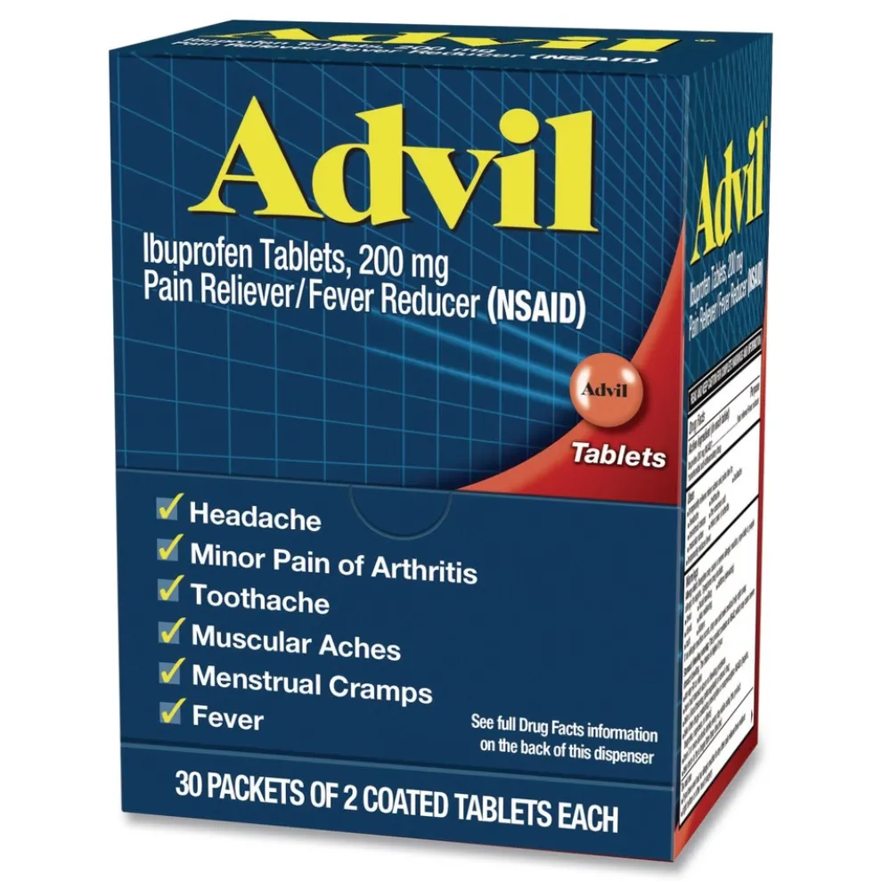 Advil Ibuprofen Tablets Refill Packs (30/Box)