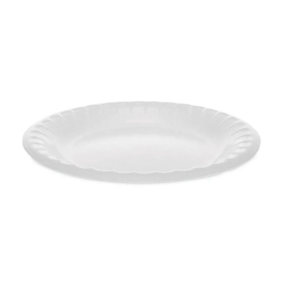 Pactiv Corp. 6 in. Placesetter Deluxe Laminated Foam Dinnerware Plate - White (1000/Carton)