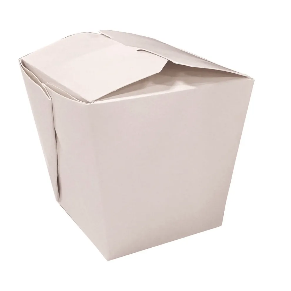 Kari-Out 3.63 in. x 3 in. x 3.5 in. 26 oz. Paper Food Pail - White (400/Carton)