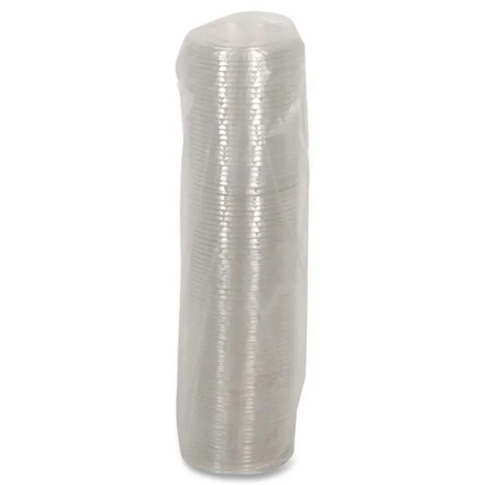 Pactiv Corp. EarthChoice 9 - 20 oz. No Straw Slot Cold Cup Lids - Clear (1020/Carton)