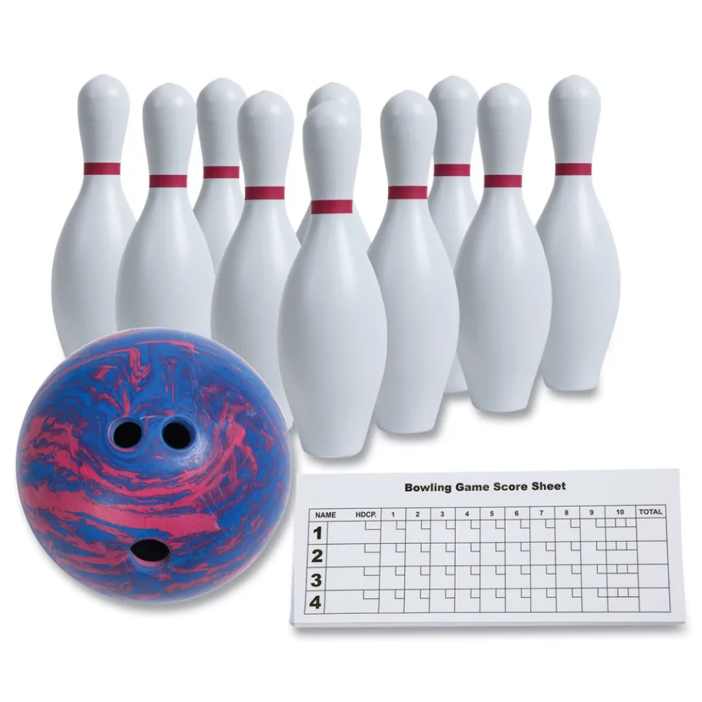 Champion Sports Plastic/Rubber Bowling Set - White (1 Set)