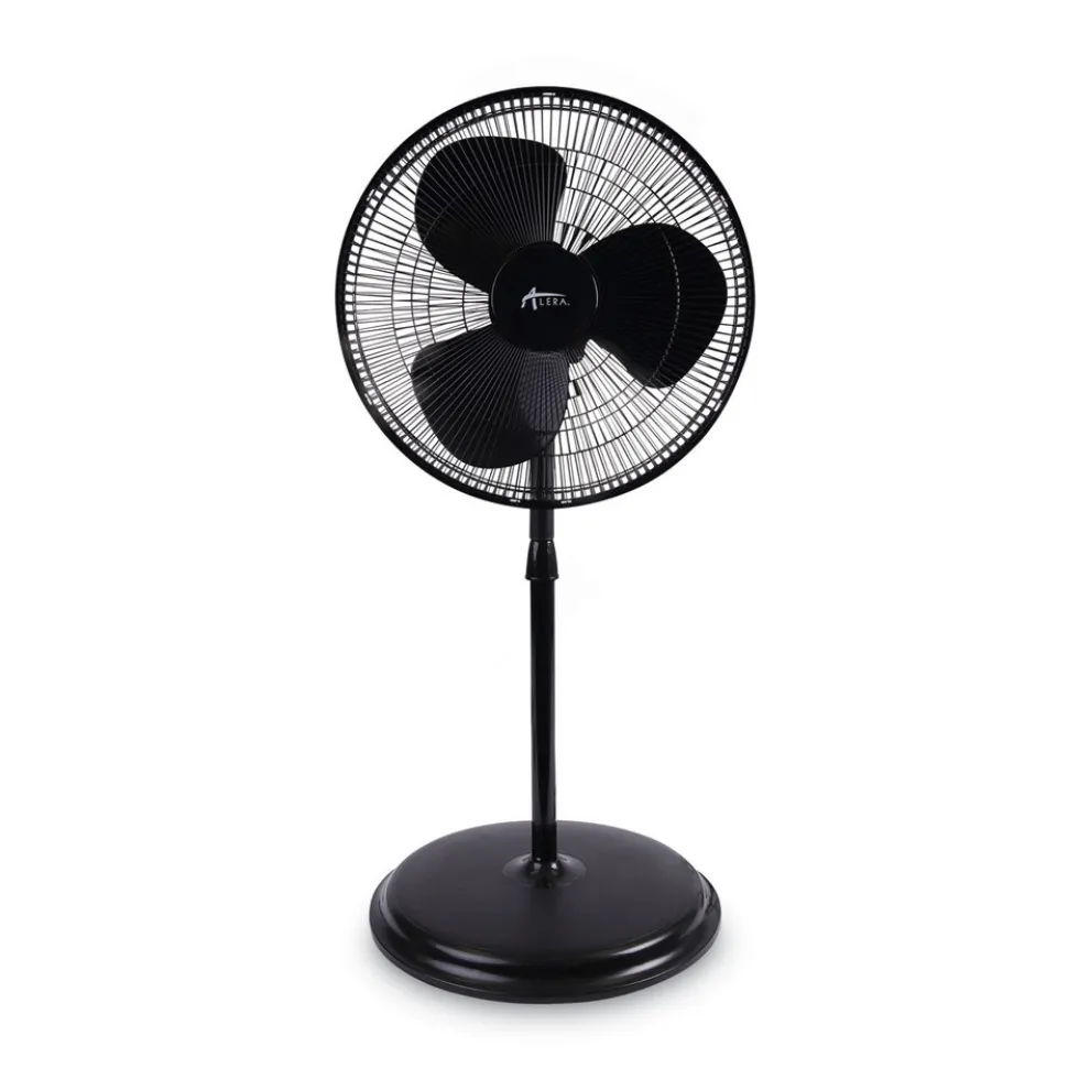 Alera 120V 0.37 Amp 3-Speed 16 in. Pedestal Stand Fan - Black