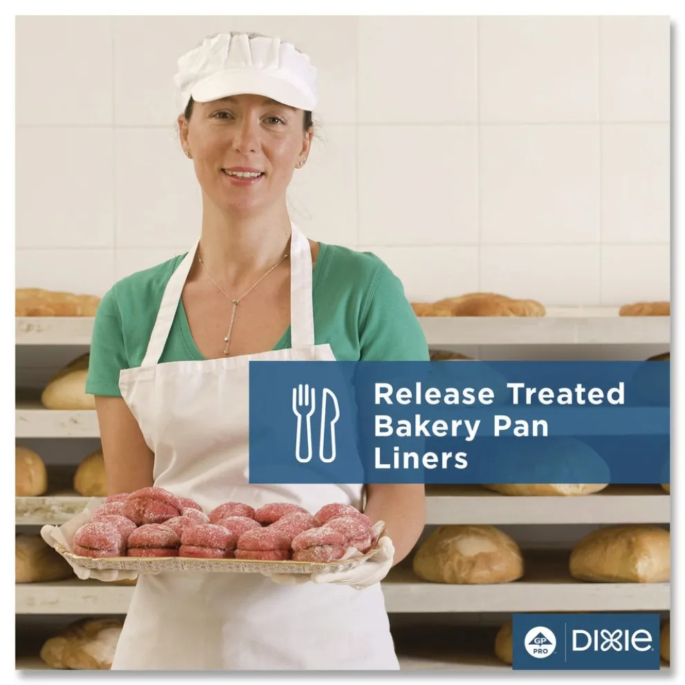 Dixie 24.38 in. x 16.38 in. Greaseproof Liftoff Pan Liner (1000/Carton)