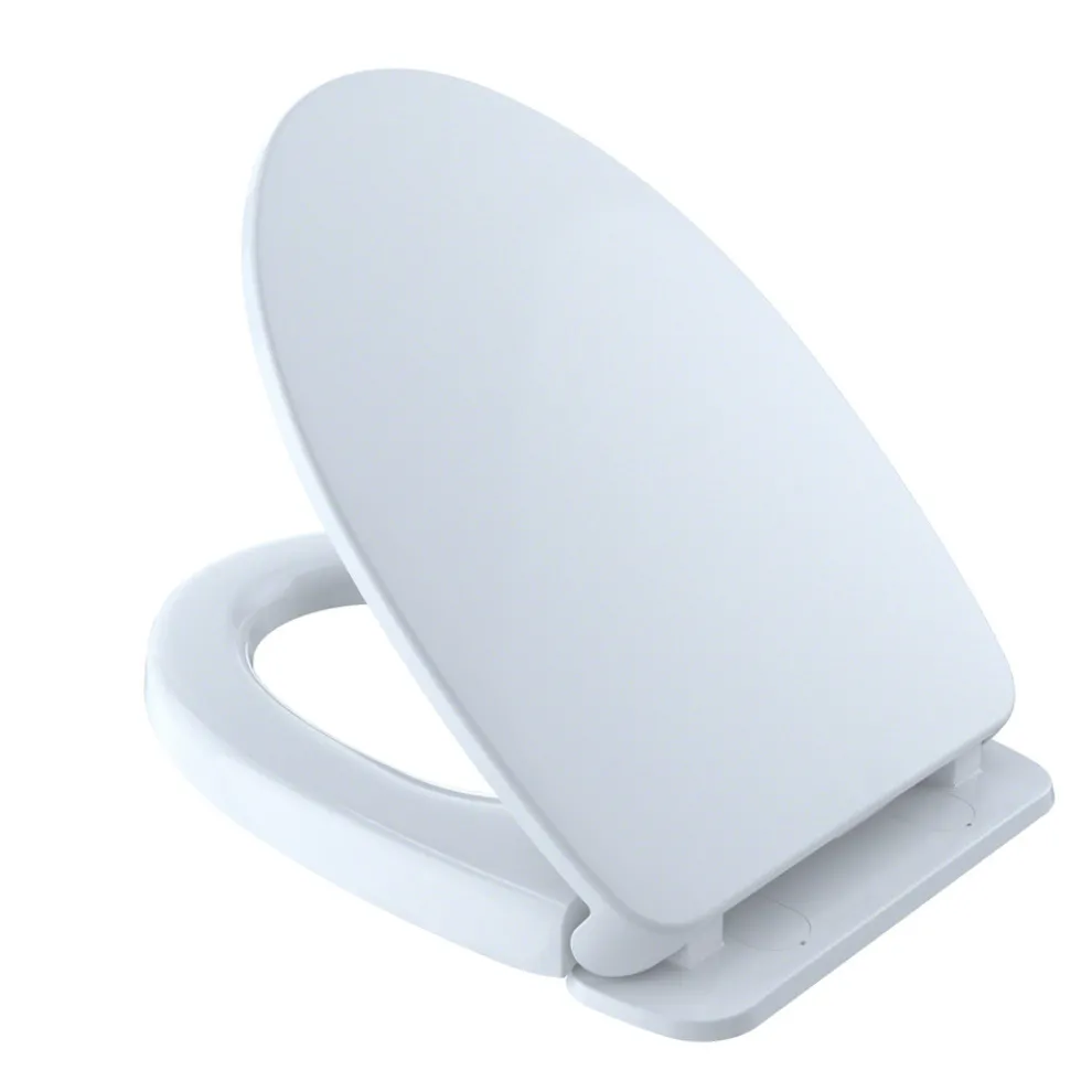 TOTO SoftClose Non Slamming, Slow Close Elongated Toilet Seat and Lid (Cotton White)