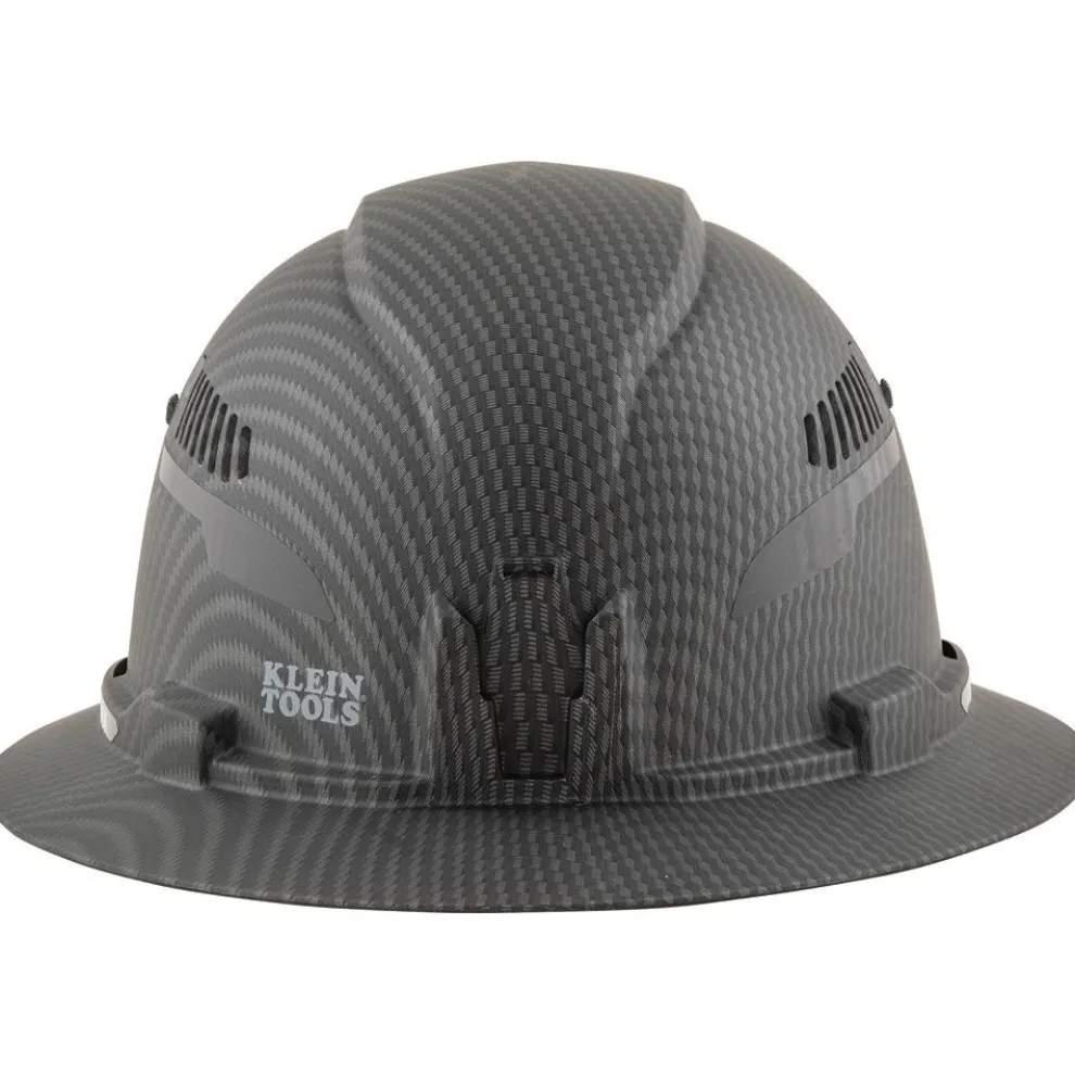 Klein Tools 60347 Class C Vented Full Brim Hard Hat with Rechargeable Lamp - KARBN Pattern