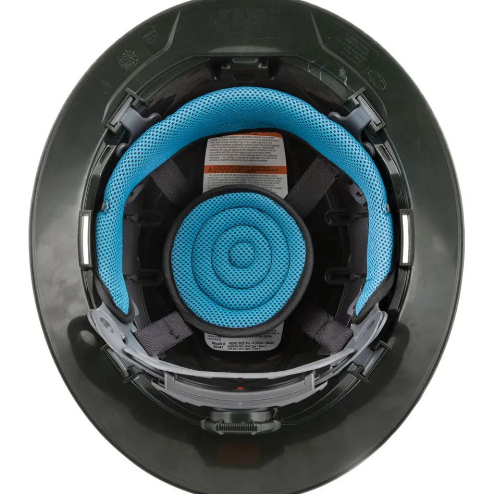 Klein Tools 60347 Class C Vented Full Brim Hard Hat with Rechargeable Lamp - KARBN Pattern