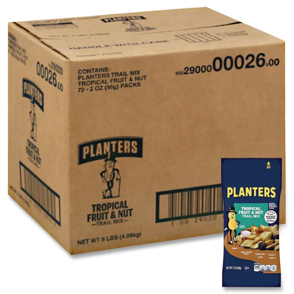 Planters GEN00260 2 oz.Bag Tropical Fruit and Nut Trail Mix (72/Carton)