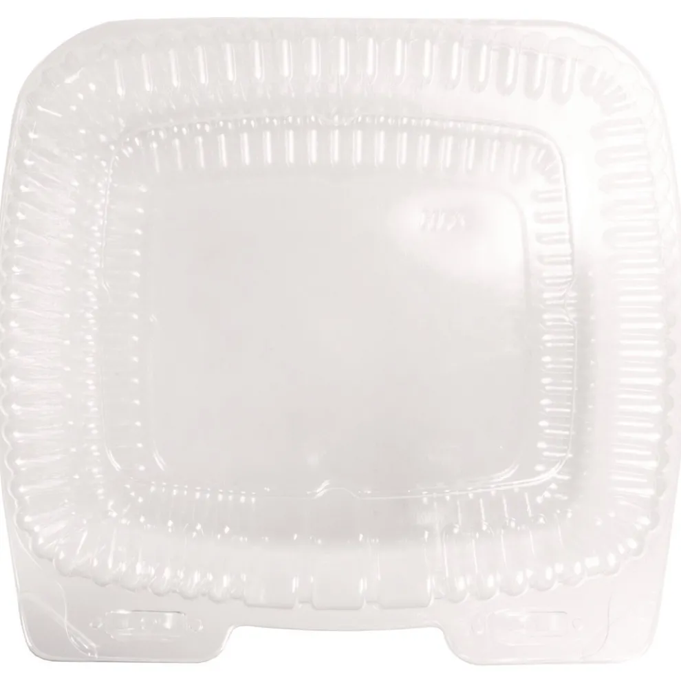 Handi-Foil HFA 6091S-250 8 in. x 3 in. x 8.87 in. 46 oz. Handi-Lock Plastic Food Container - Clear (250/Carton)