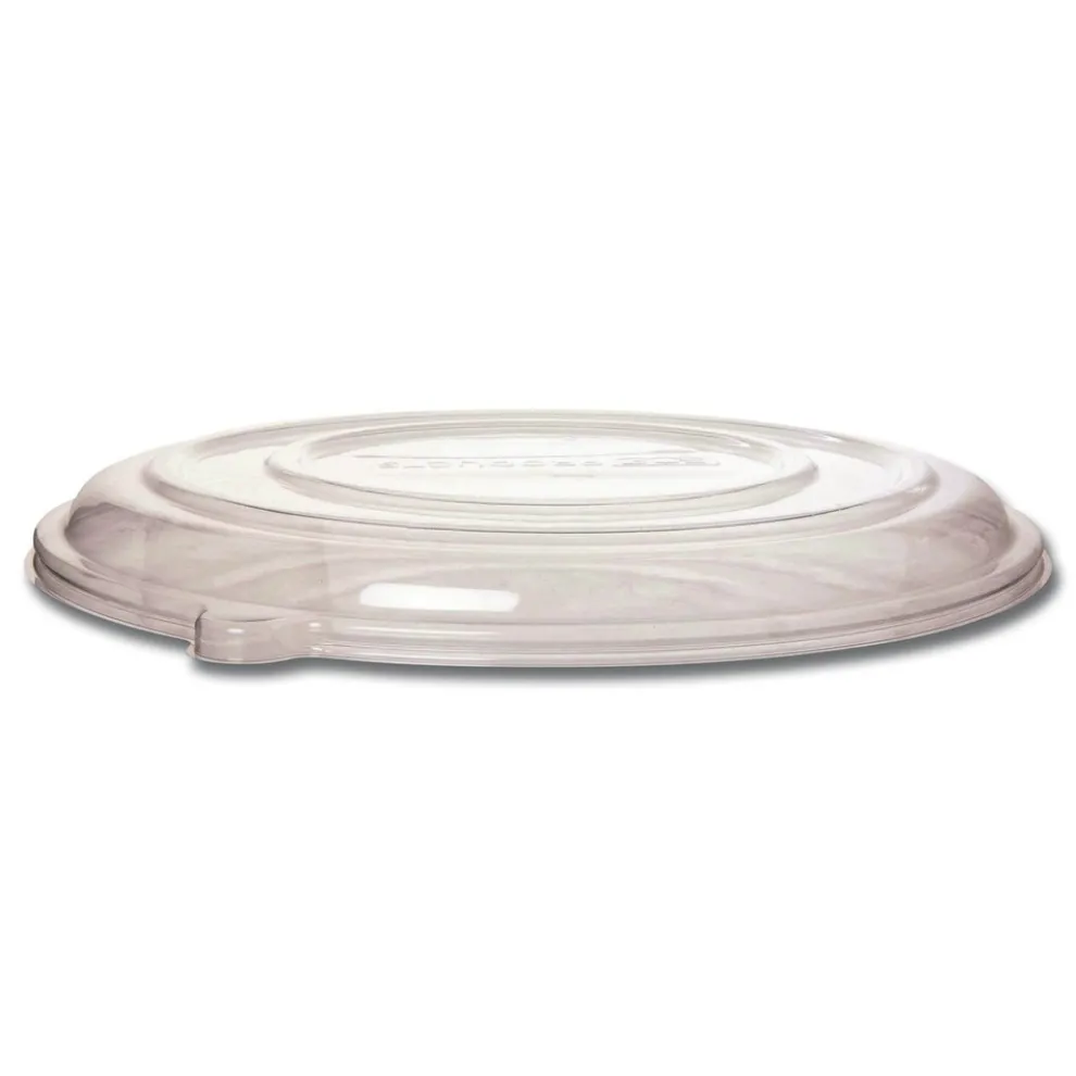Eco-Products EP-SCPTR16LIDR 16 in. x 16 in. x 0.2 in. 100 Percent Recycled Content Plastic Pizza Tray Lids - Clear (50/Carton)