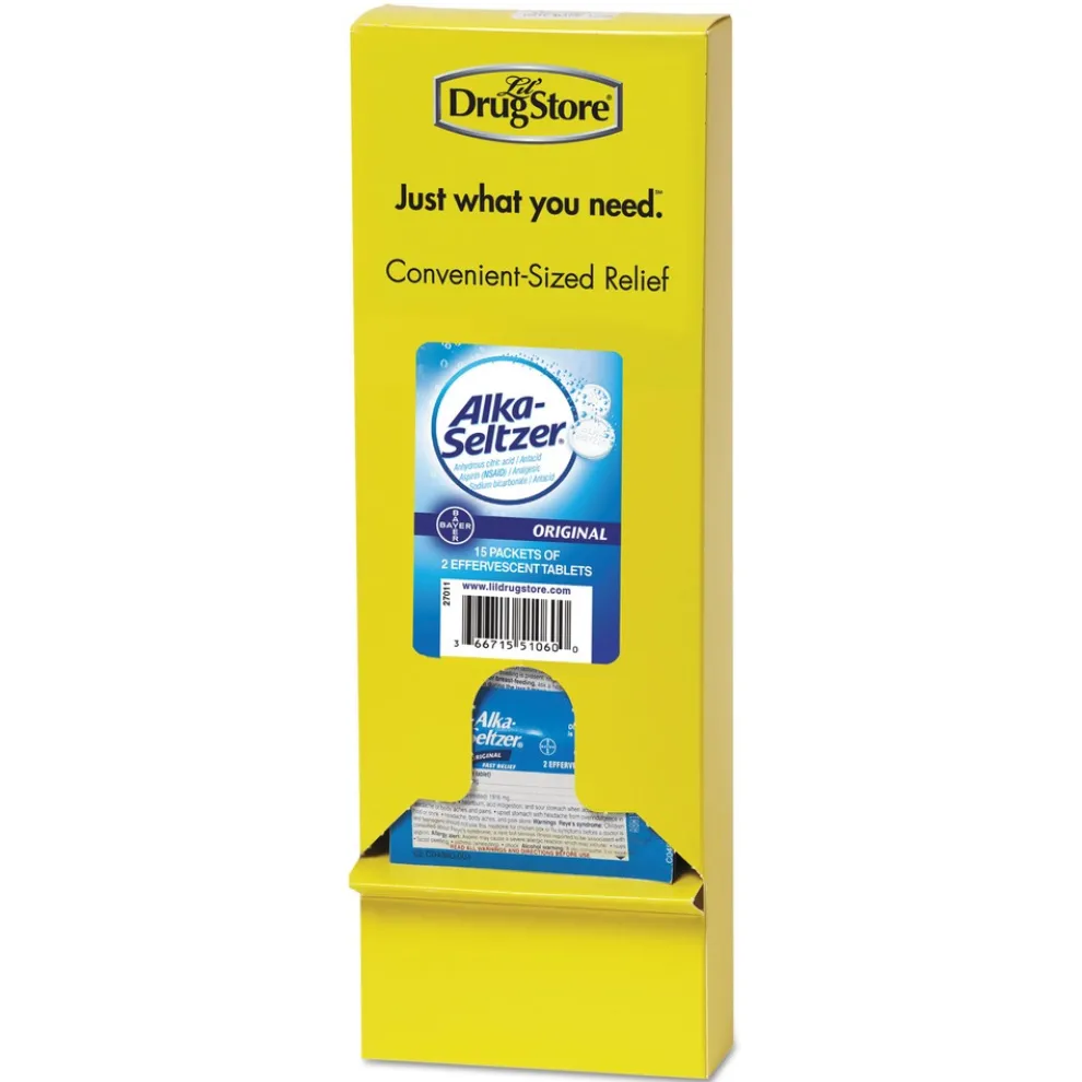Alka-Seltzer Original Stomach Relief and Pain Relief Medicine (15/Box)
