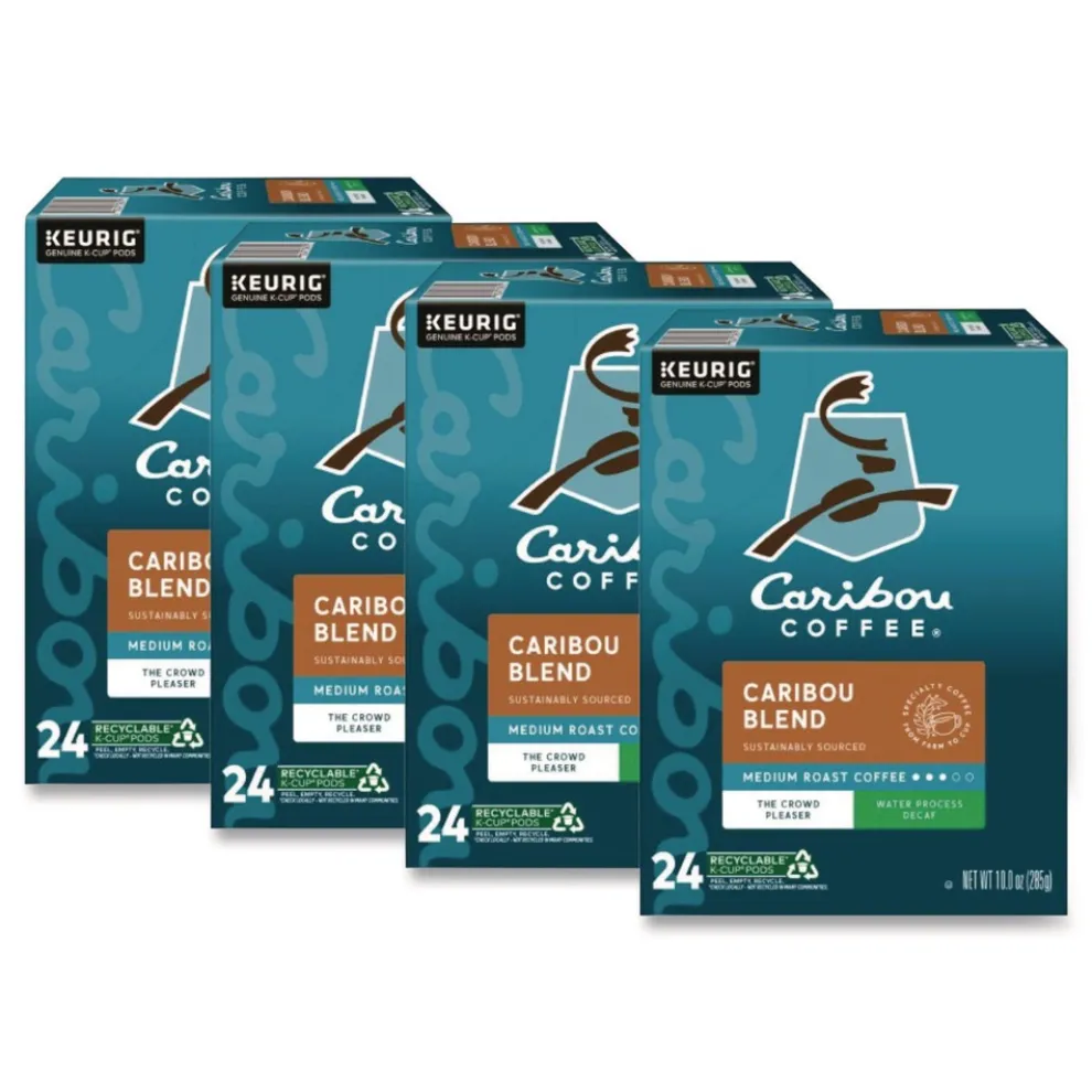 Caribou Coffee 5000330137 Coffee K-Cups - Caribou Blend Decaf (96/Carton)