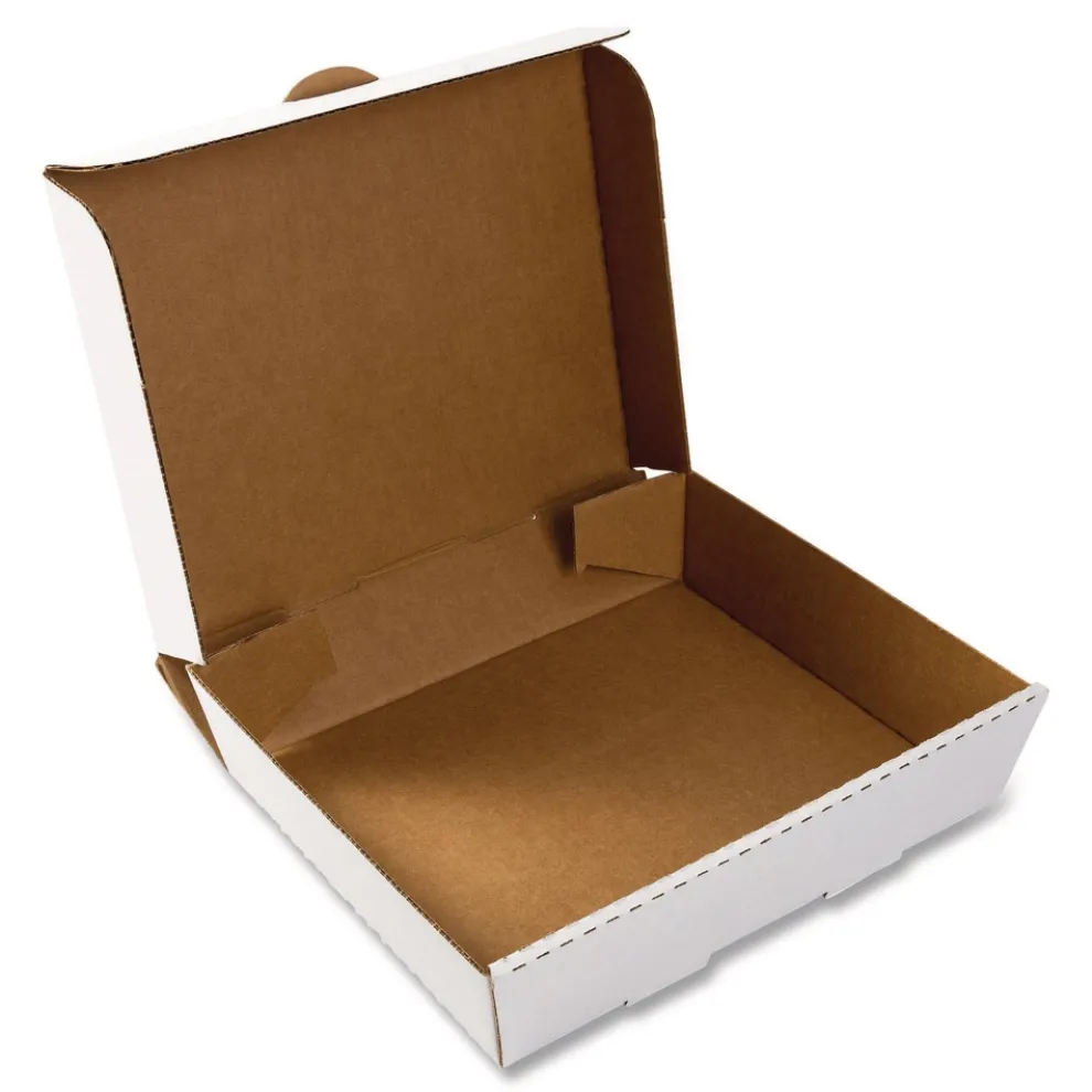 AmerCareRoyal 10.88 in. x 13 in. x 3 in. Paper Catering Boxes - White (50/Carton)
