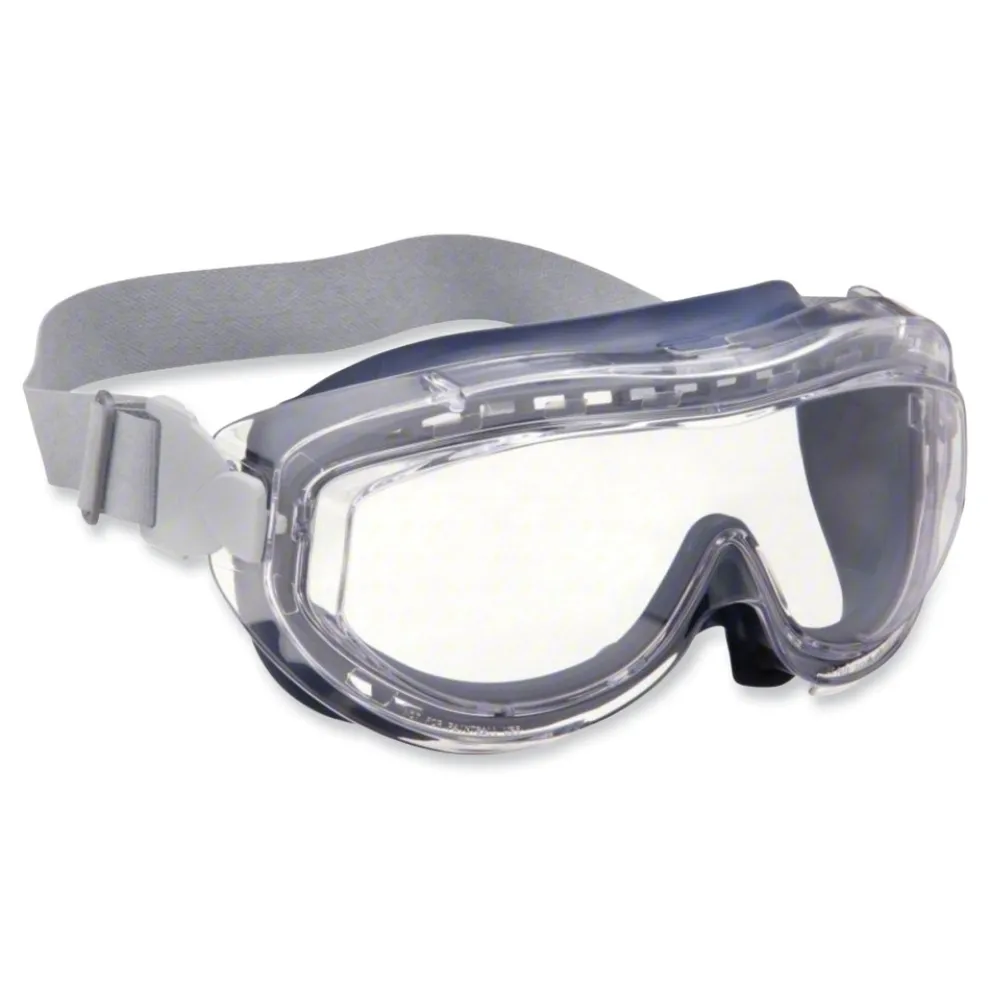 Honeywell Uvex Flex Seal HydroShield Anti-Fog/Anti-Scratch Lens OTG Goggles - Clear/Navy/Gray