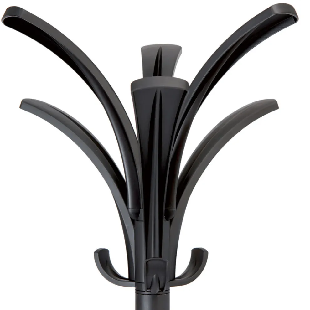 Alba 13.75w x 13.75d x 66.25h Brio Coat Stand - Black