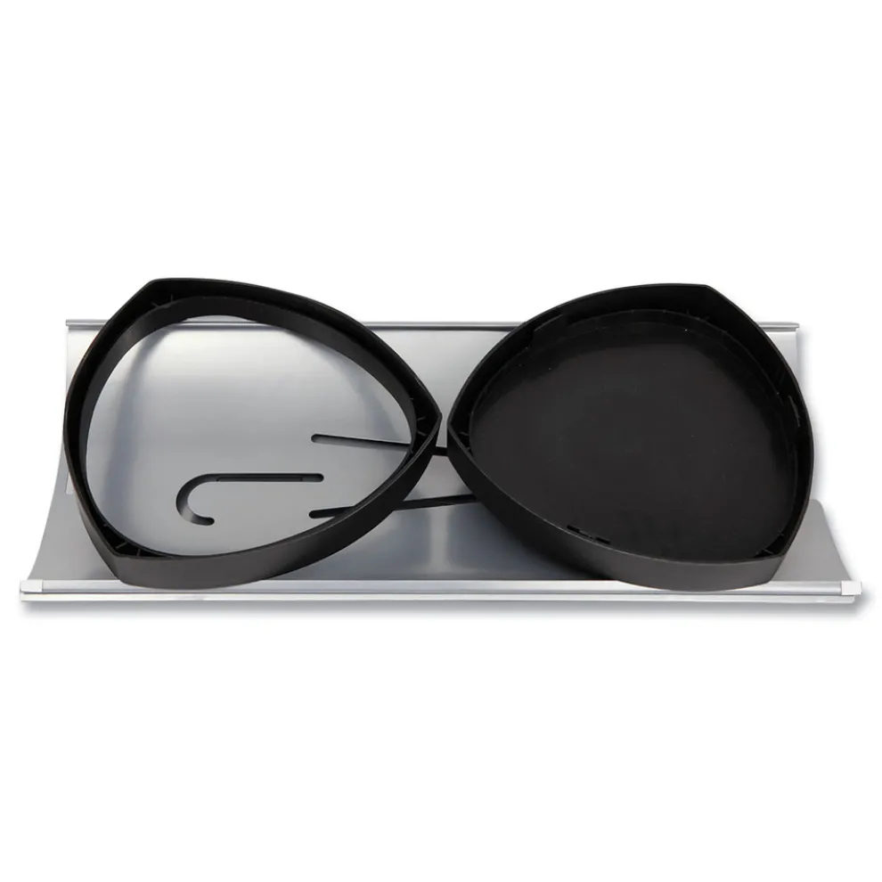 Alba 10.25w x 10.25d x 23.67h Steel Triangular Umbrella Stand - Silver/Black