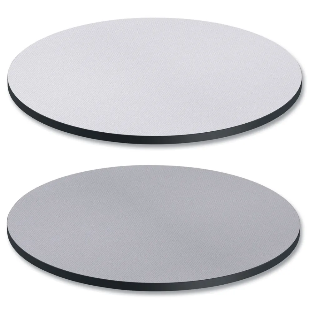 Alera 35.5 in. Diameter Round Reversible Laminate Table Top - White/Gray