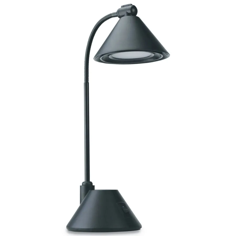 Alera 5.38 in. W x 9.88 in. D x 17 in. H LED Task Lamp - Black