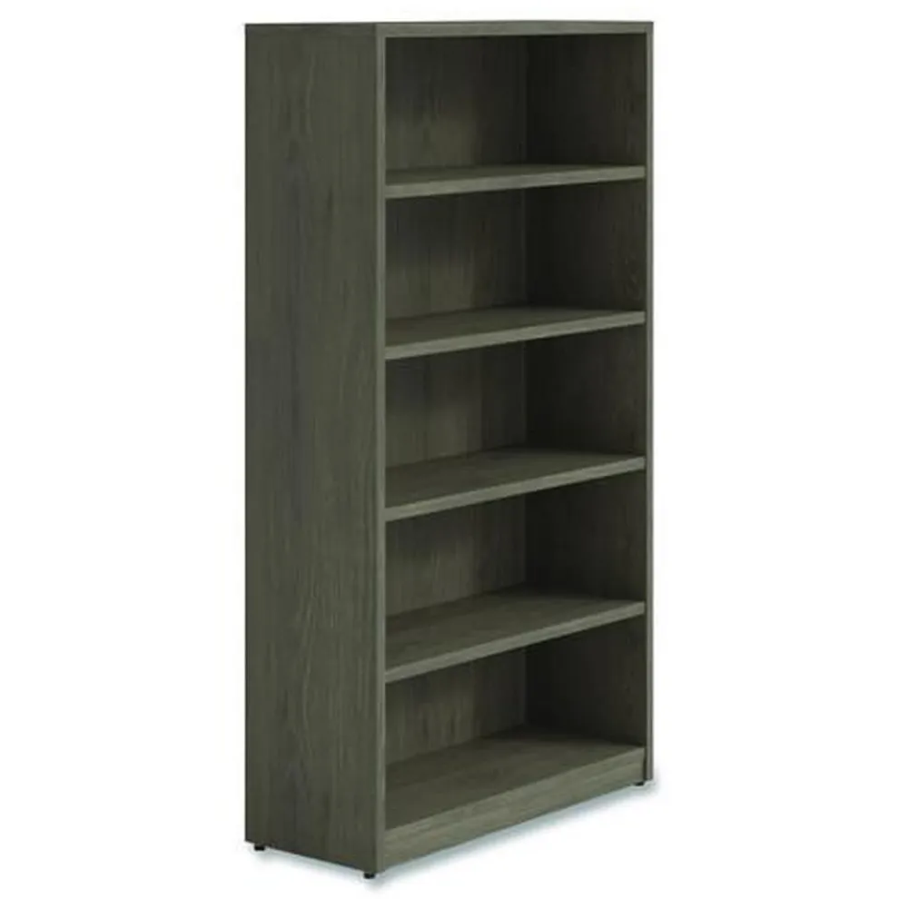Alera 36 in. x 14 in. x 65 in. 5-Shelf Seville Bookcase - Walnut