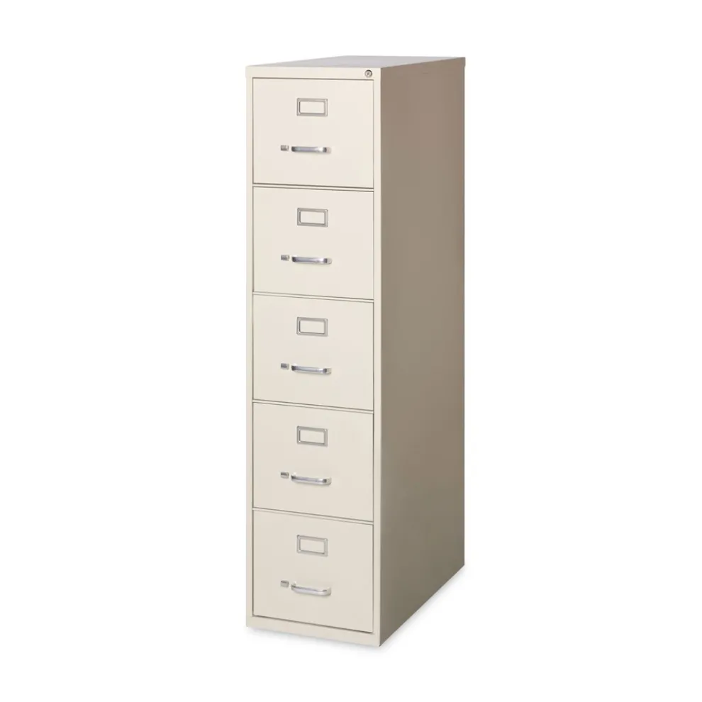 Alera 15 in. x 26.5 in. x 61.37 in. Letter-Size 5-Drawer Economy Vertical File - Putty
