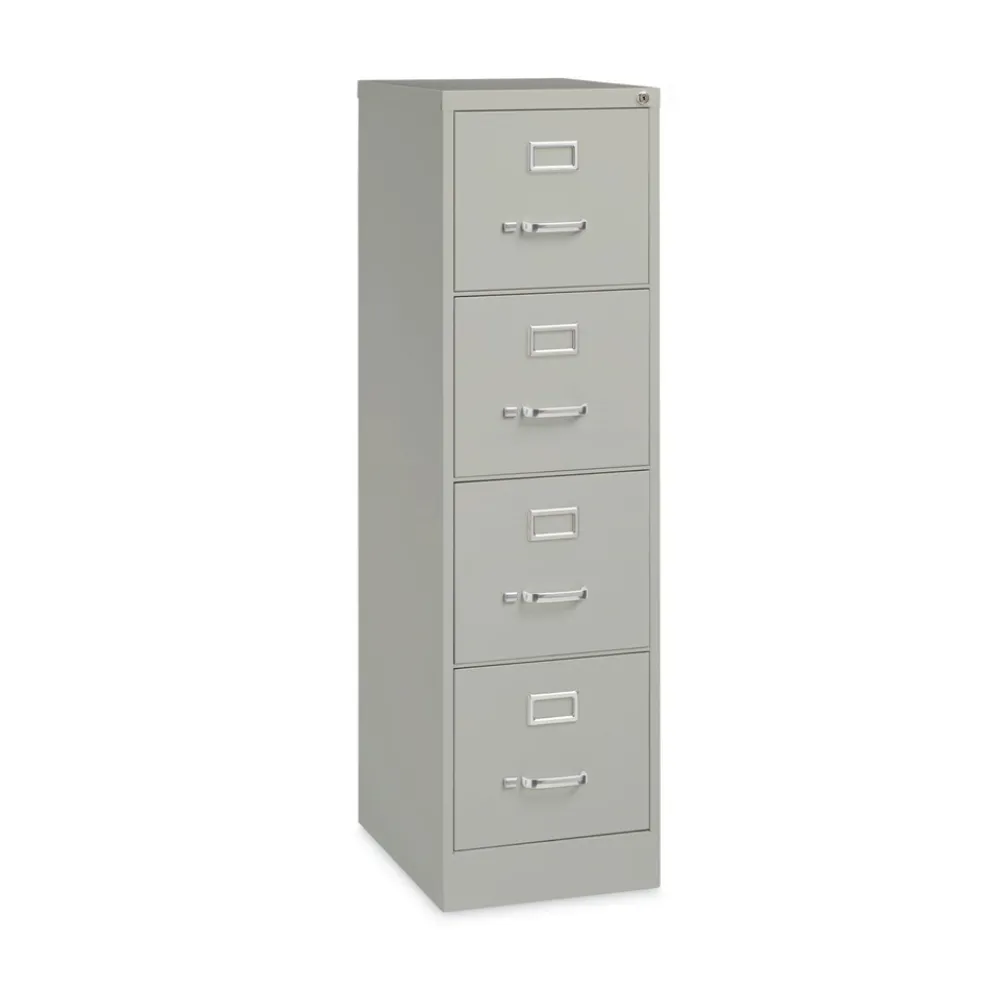 Alera 15 in. x 22 in. x 52 in. Letter-Size Four-Drawer Economy Vertical File - Light Gray