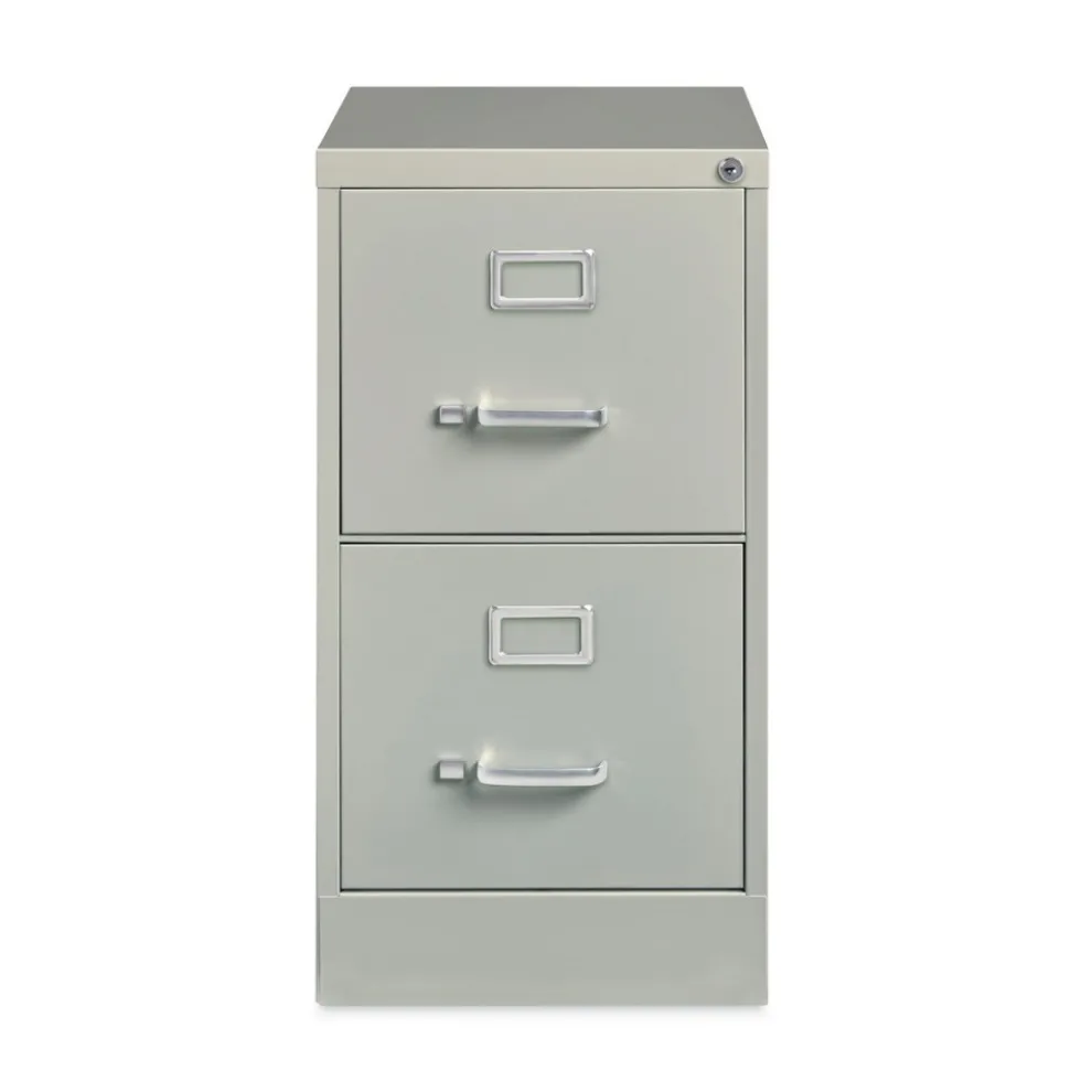 Alera 15 in. x 22 in. x 28.37 in. Letter-Size Two-Drawer Economy Vertical File - Light Gray