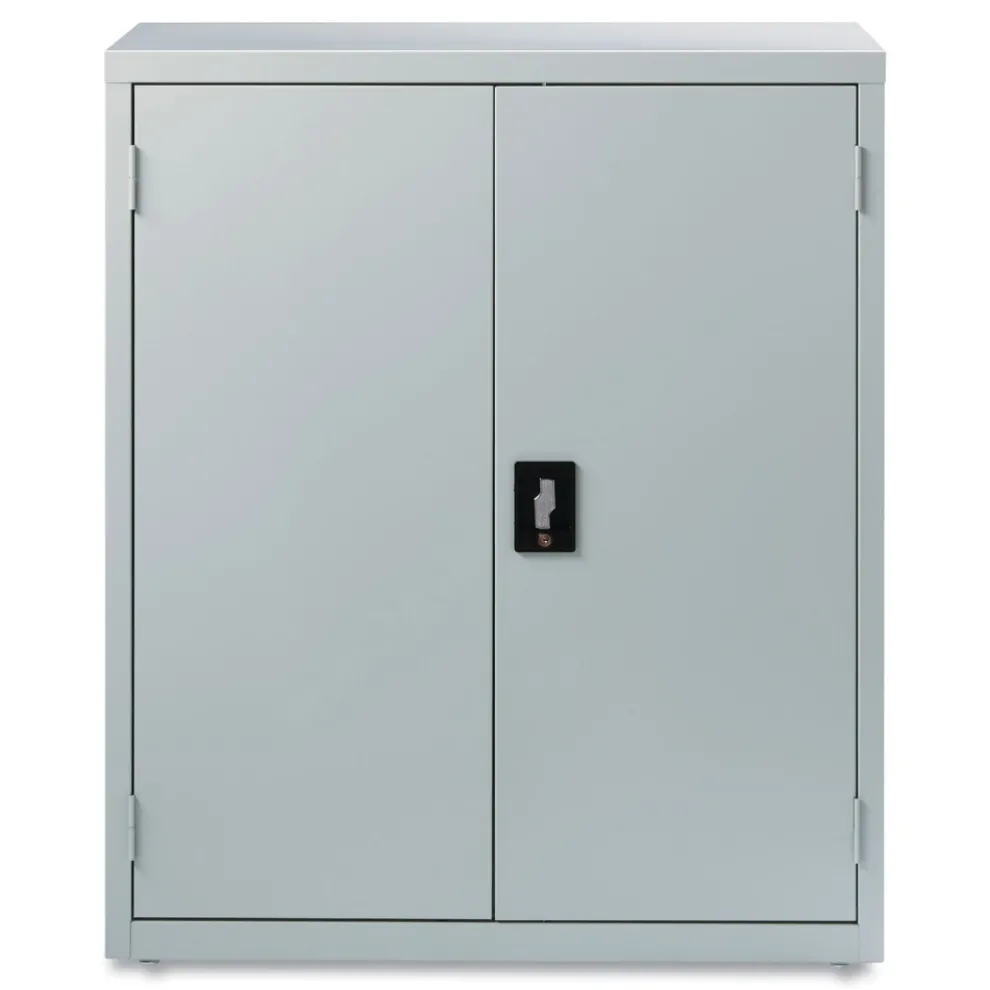 Alera 36 in. x 18 in. x 42 in. 3 Shelves Economy Assembled Storage Cabinets - Light Gray