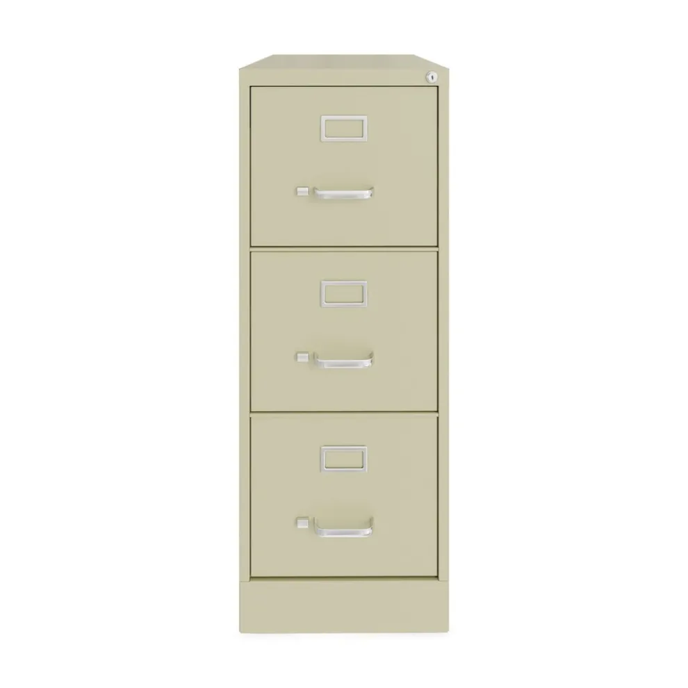 Alera 15 in. x 22 in. x 40.19 in. Letter-Size 3-Drawer Economy Vertical File - Putty