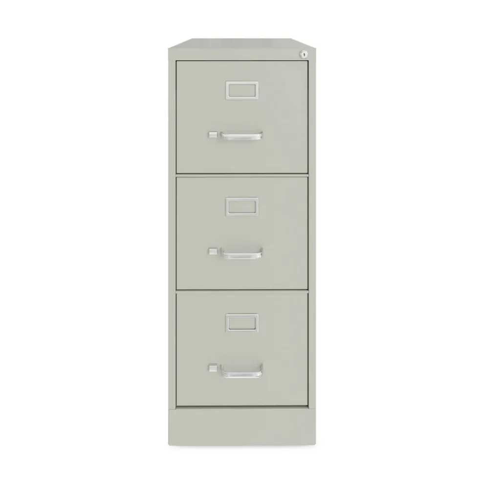 Alera 15 in. x 22 in. x 40.19 in. Letter-Size 3-Drawer Economy Vertical File - Light Gray